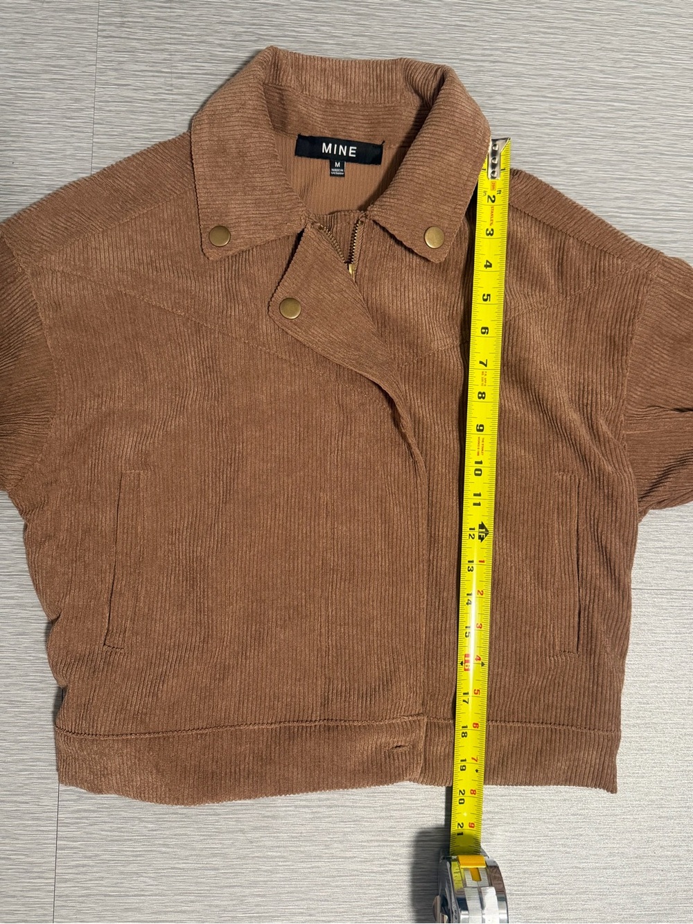 Mine Tan Corduroy Utility Jacket Size Medium NWOT - Picture 5 of 11
